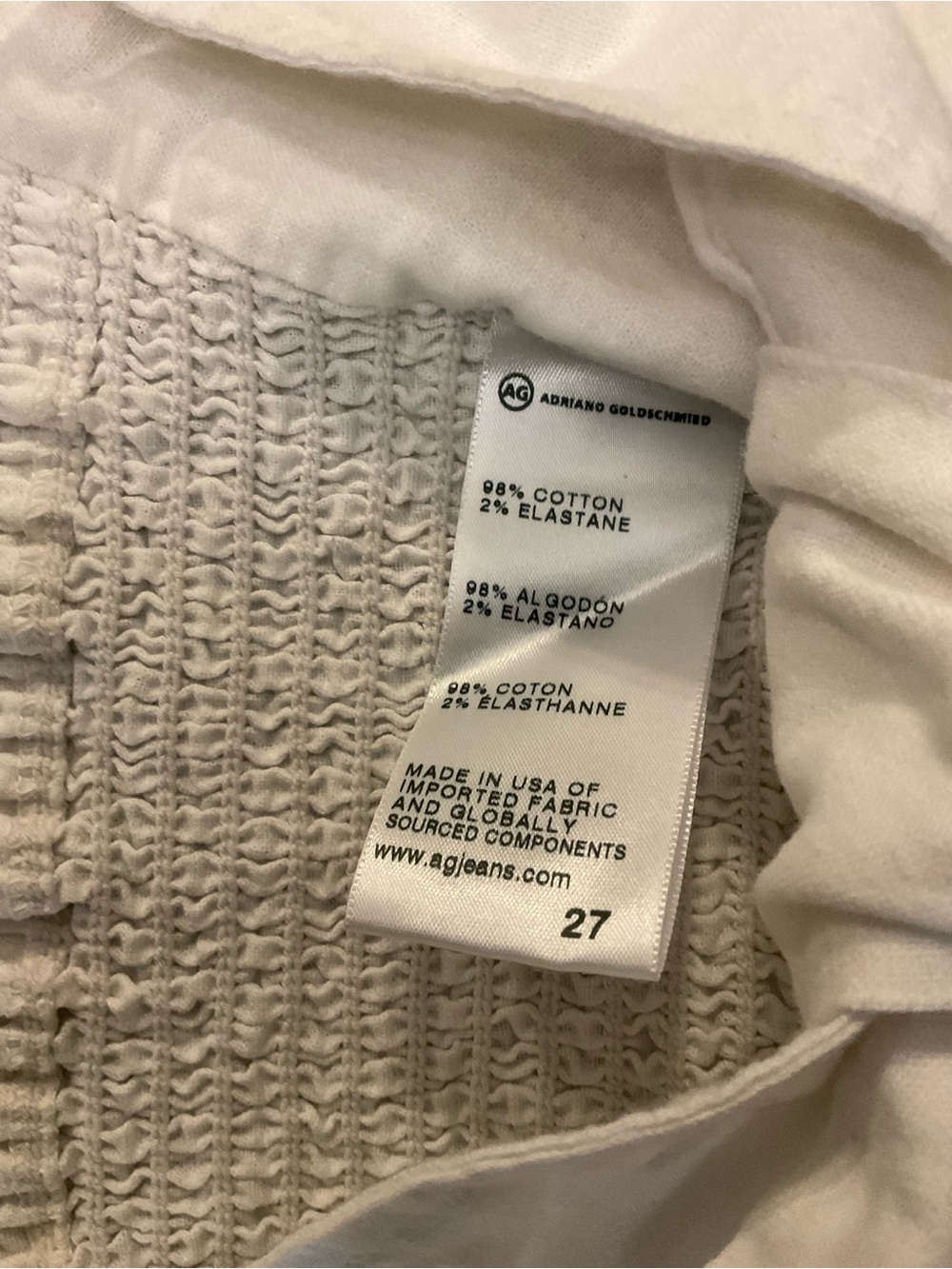 Ag Adriano Goldschmied White Linen Top - Picture 4 of 4